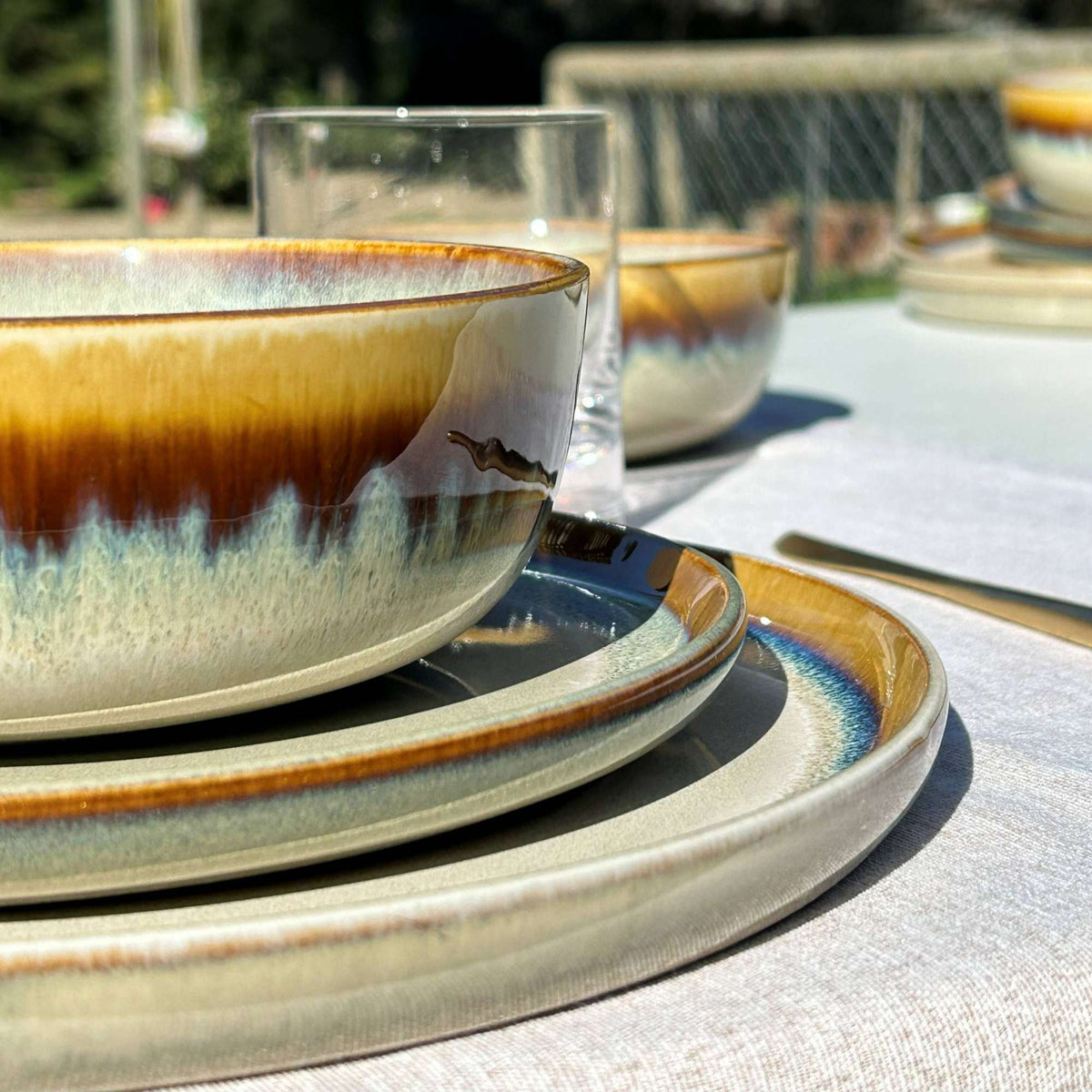 Juego de loza 18 piezas Vajilla Cerámica Lisboa