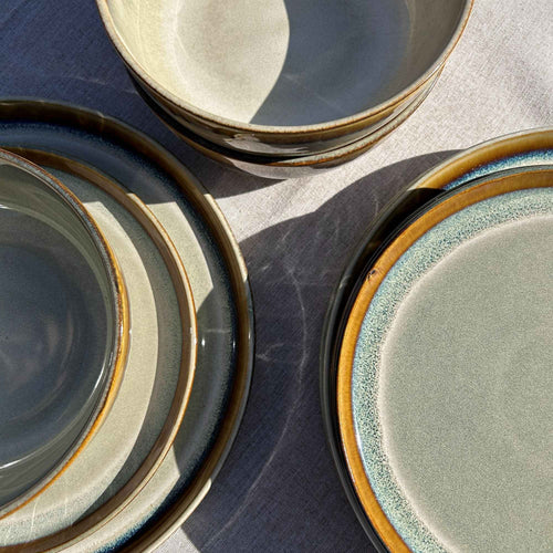 Juego de loza 18 piezas Vajilla Cerámica Lisboa - Decoexpress