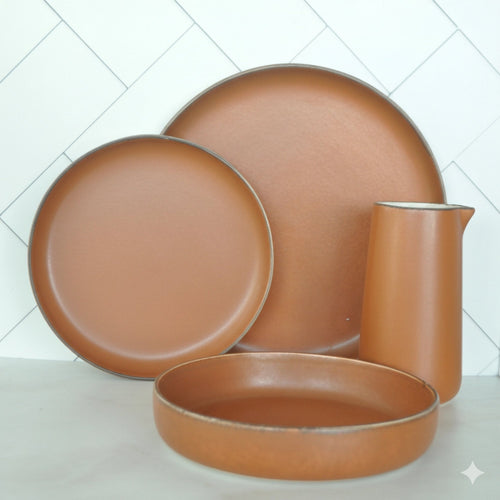 Juego de loza 19 piezas Vajilla Cerámica Toscana - Decoexpress