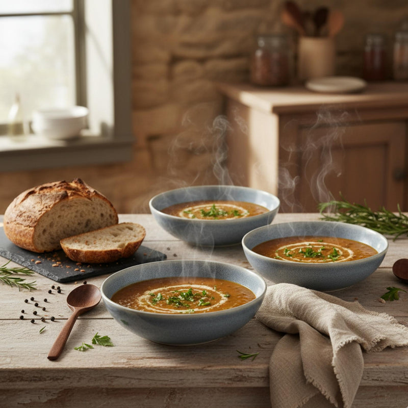 Set 4 Bowls Soperos Cerámica Fuji - Loza granel