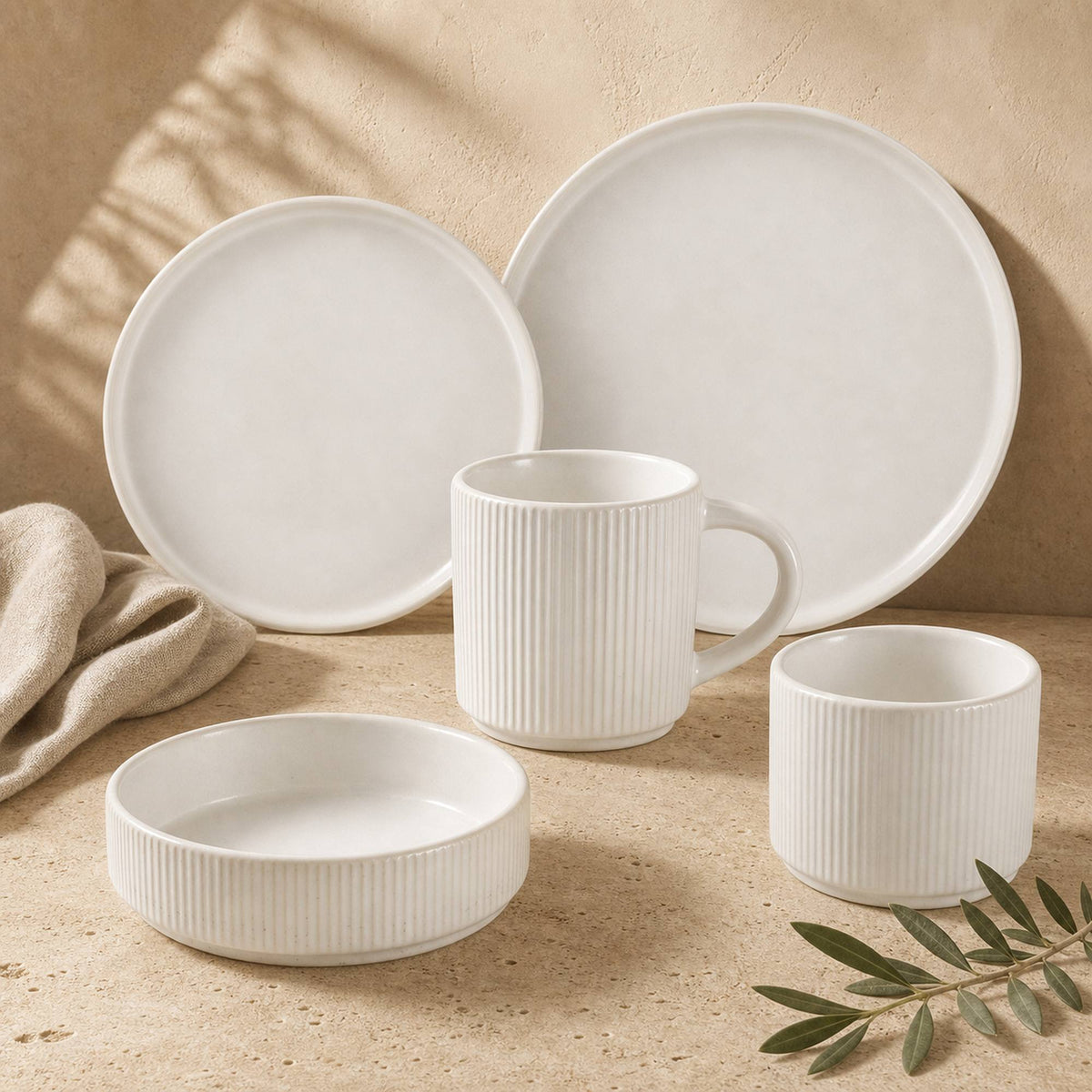 Set Vajilla Éfeso 30 Piezas Cerámica