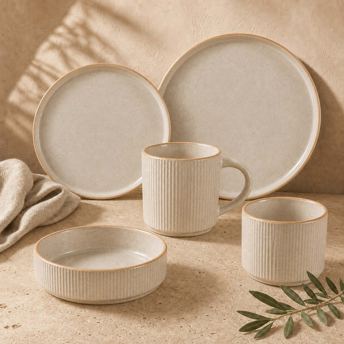 Set Vajilla Éfeso 30 Piezas Cerámica