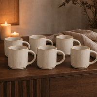 Set 6 Mug Cerámica Éfeso 410 ml