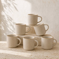 Set 6 Mug Cerámica Éfeso 410 ml