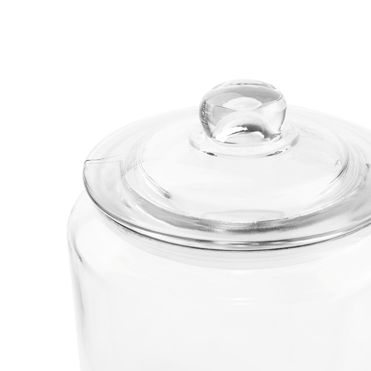 Frasco Vidrio 21 cm con Tapa