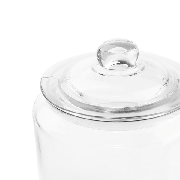 Frasco Vidrio 21 cm con Tapa - Decoexpress