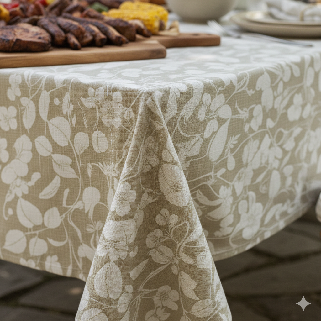 Mantel Antimanchas Natural 180X280 cm