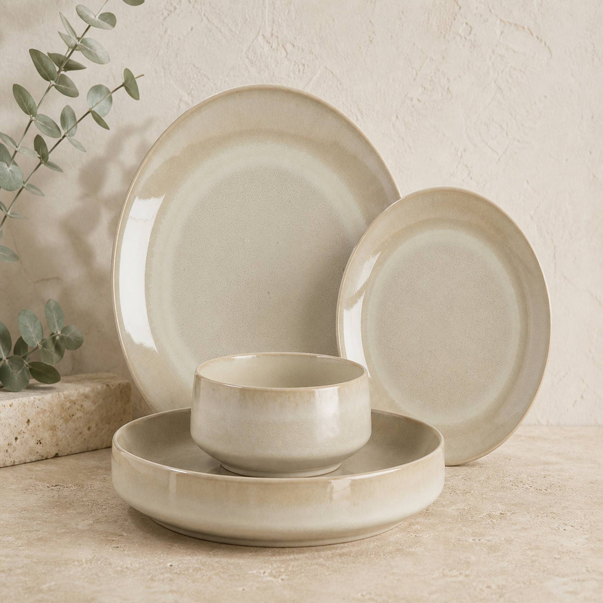 Set Vajilla Giza 24 Piezas Cerámica