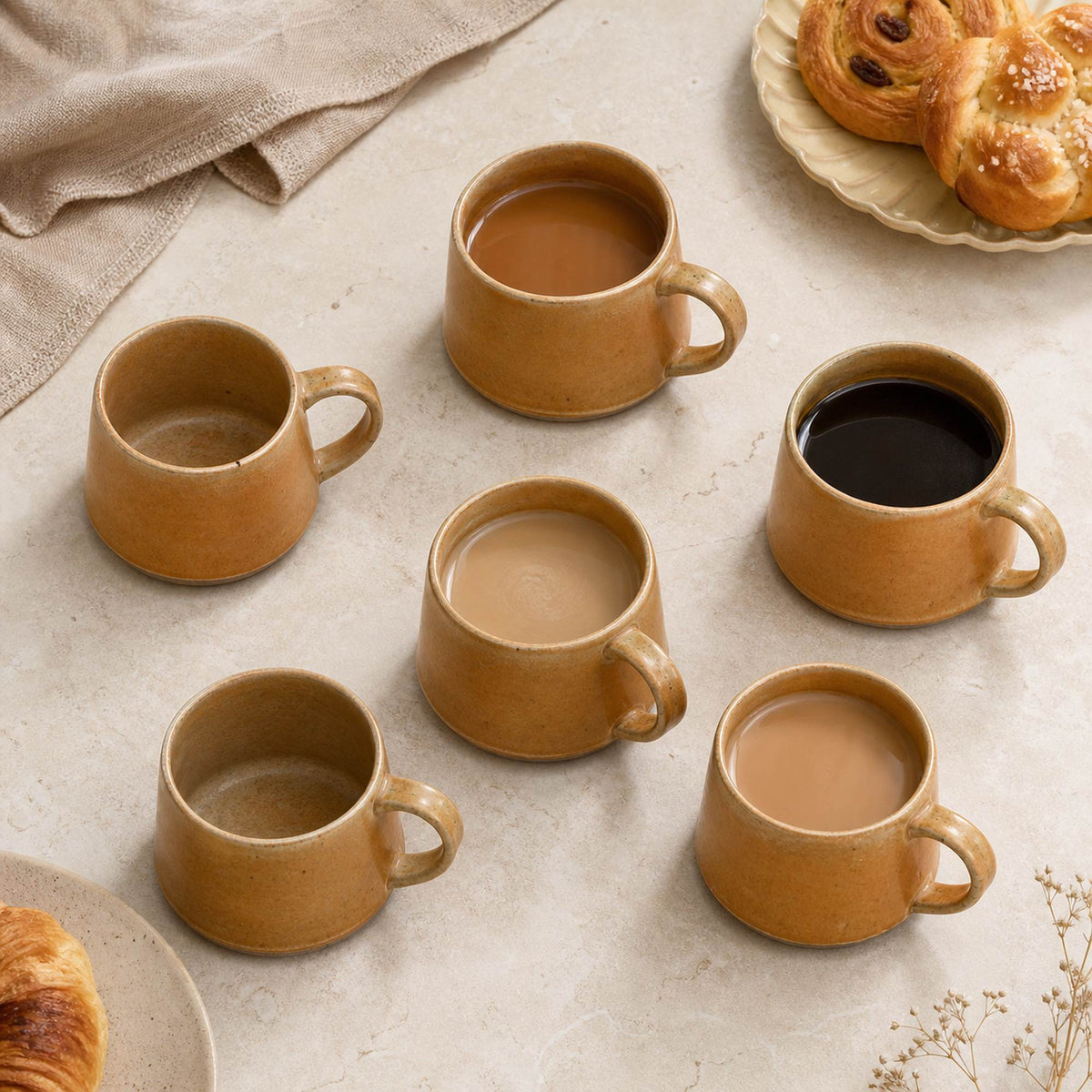 Set 6 Mug Hampi 350 ml Cerámica