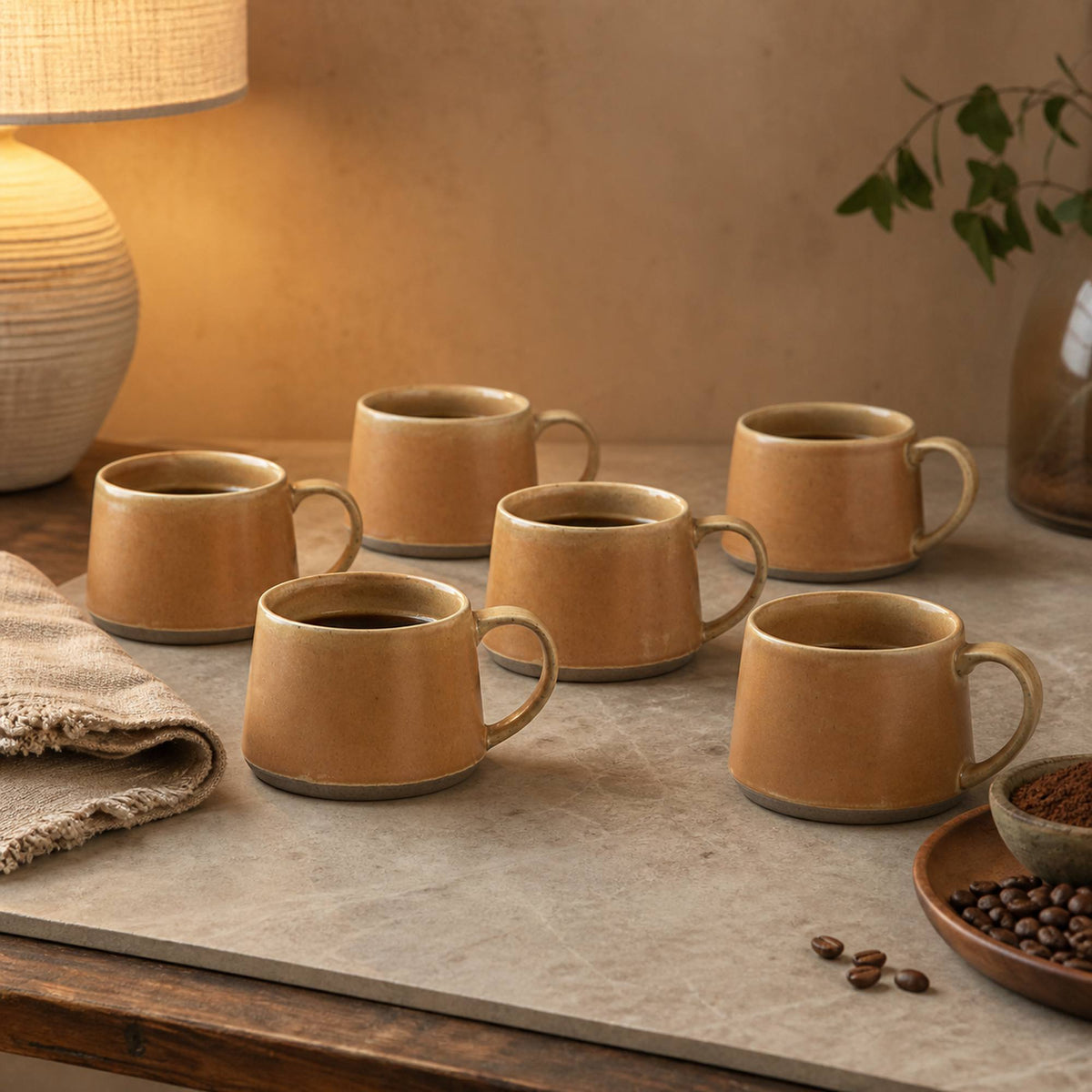 Set 6 Mug Hampi 350 ml Cerámica