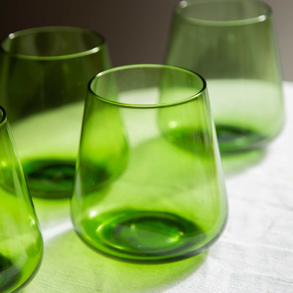 Set 6 Vasos Valeria verde - Decoexpress