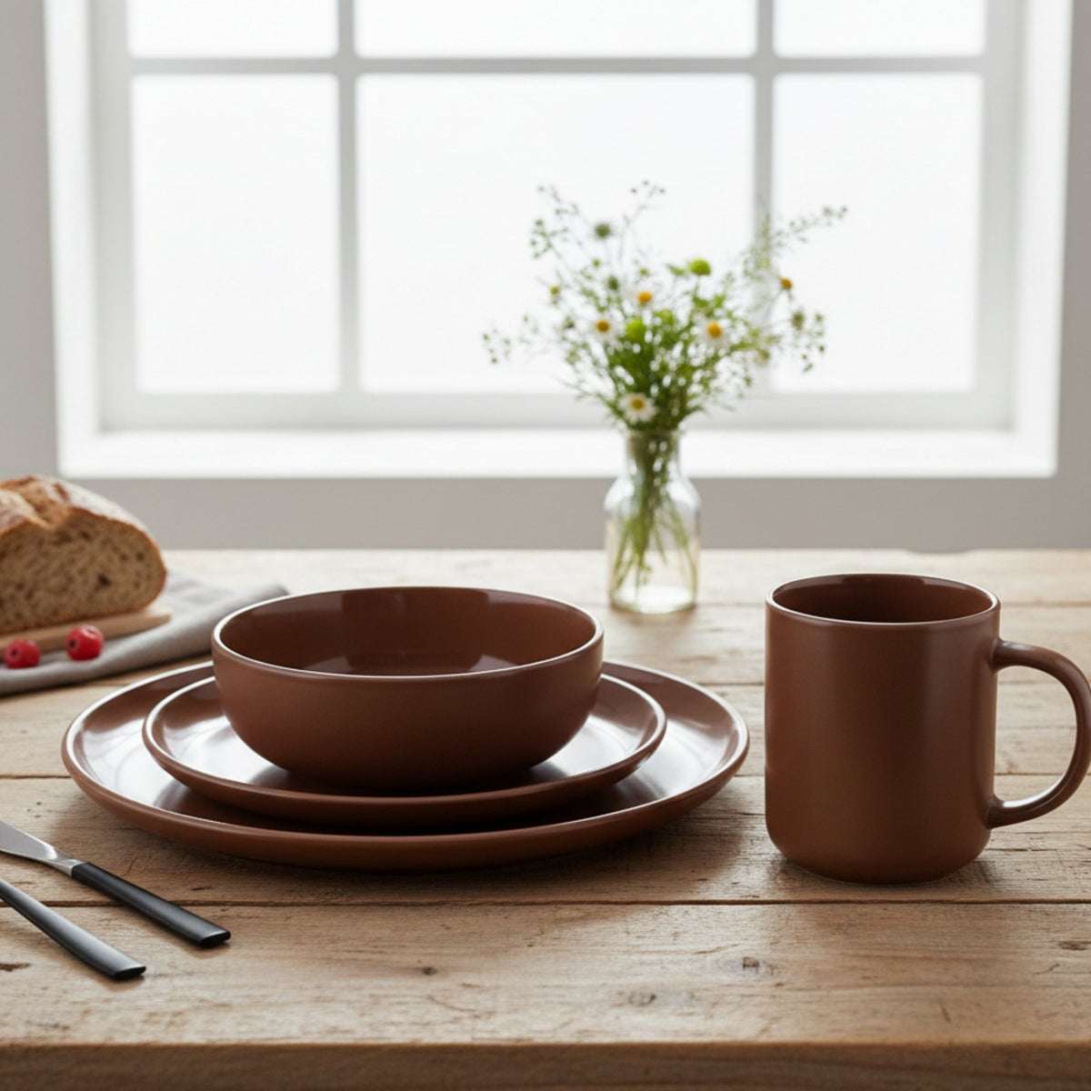 Juego de loza 16 piezas Vajilla Cerámica Coffee