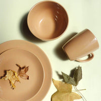 Juego de loza 16 piezas Vajilla Cerámica July Caramelo