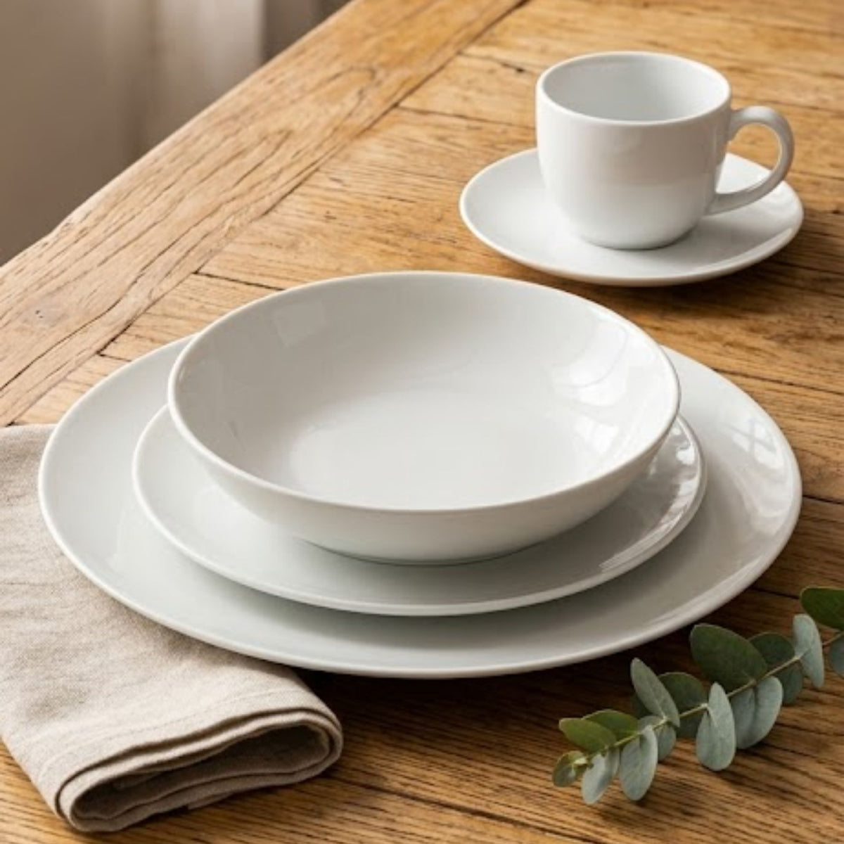 Juego de loza 20 piezas Vajilla Porcelana Chloe