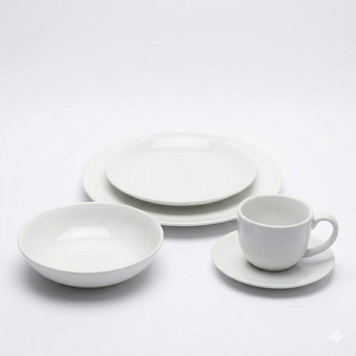 Juego de loza 20 piezas Vajilla Porcelana Chloe