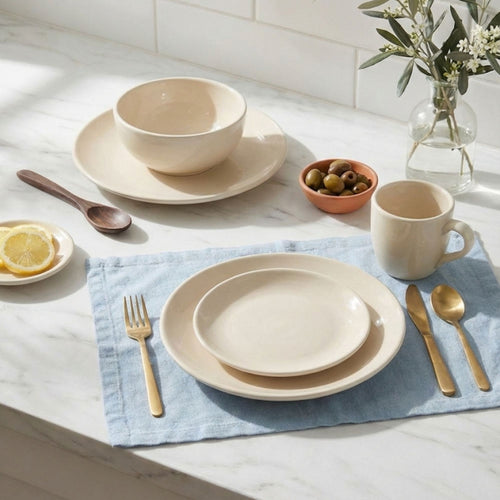 Juego de loza 16 piezas Vajilla Cerámica July