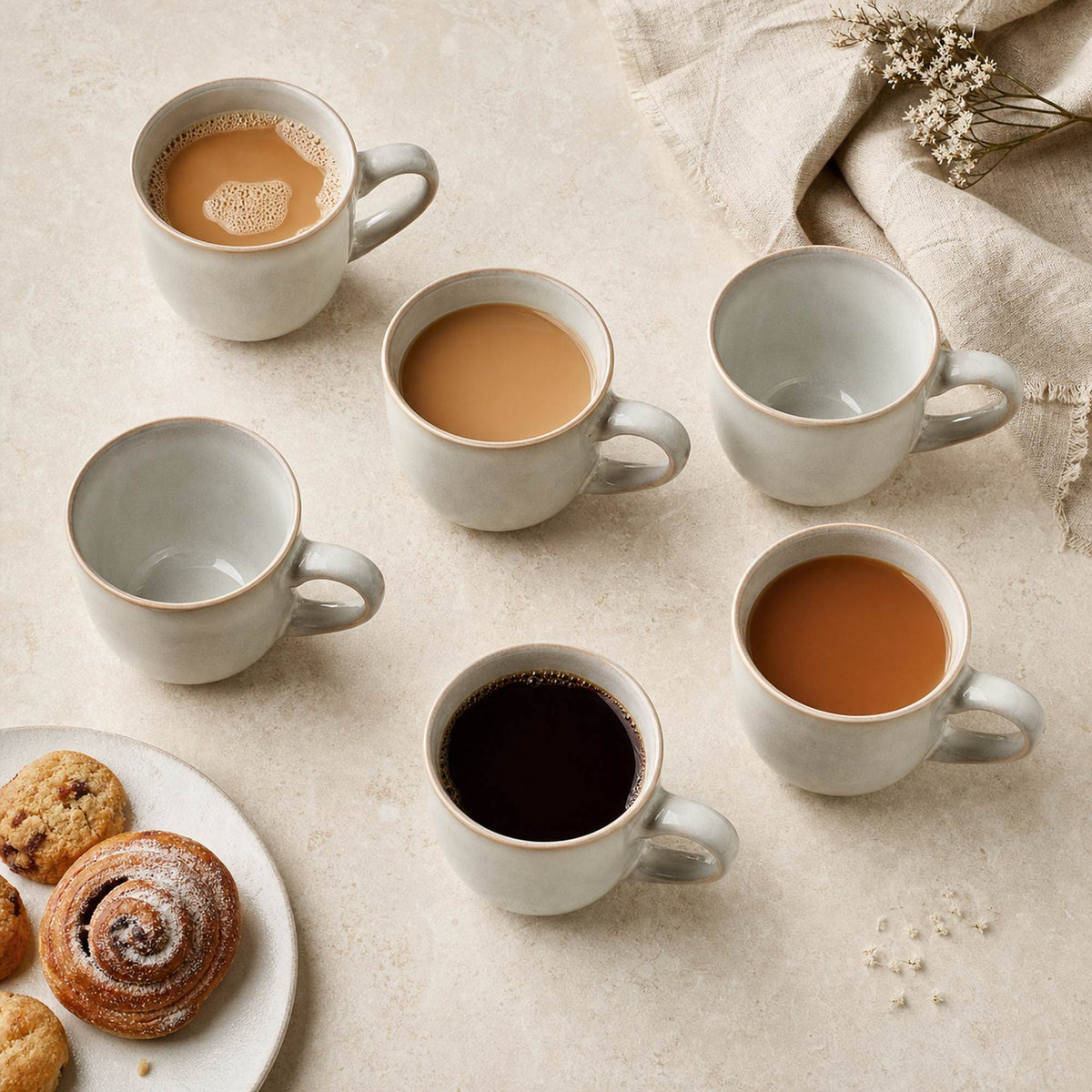 Set 6 Mug Kent 350 ml Cerámica