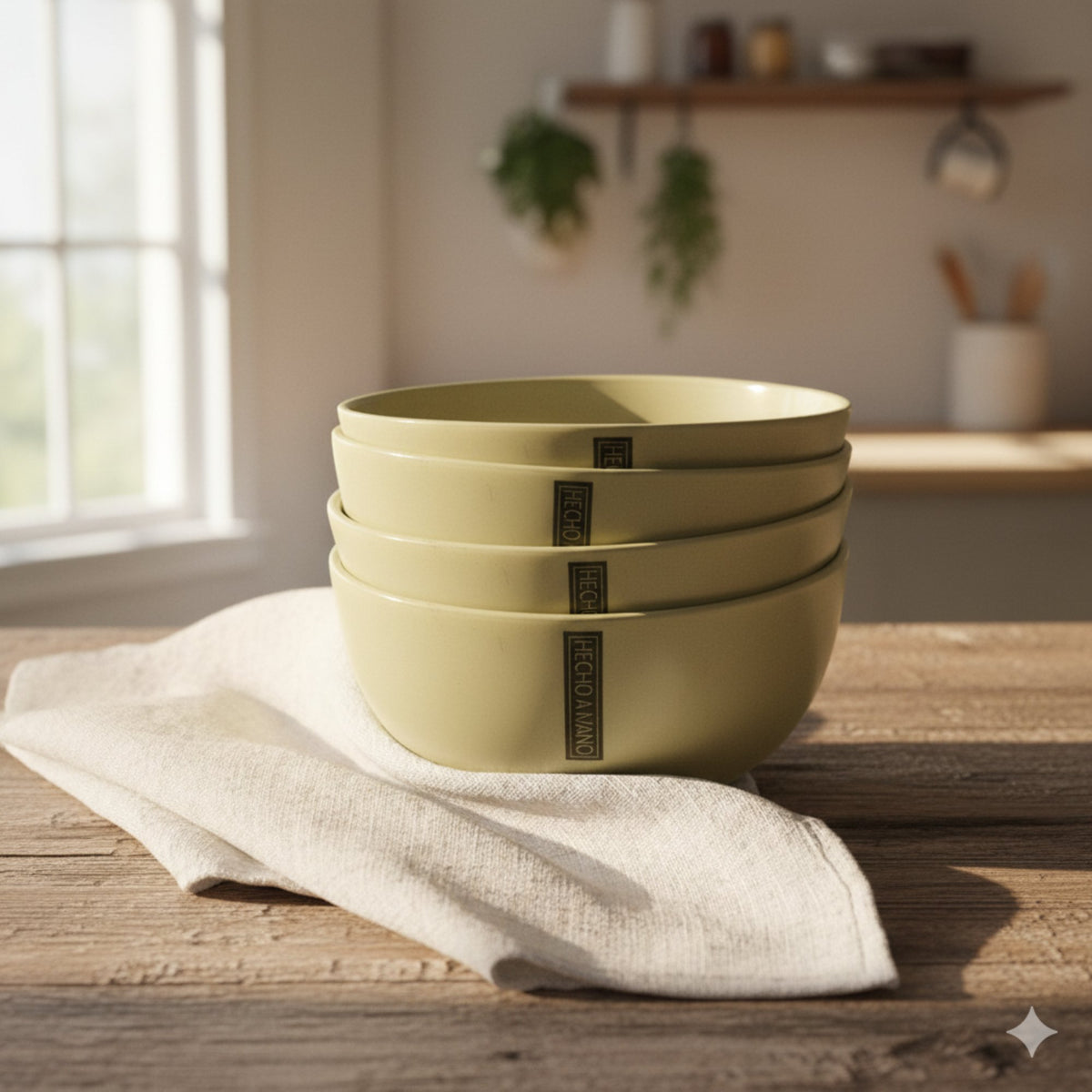 Set 4 Bowls Cerámica Lauca 15 cm - Loza granel