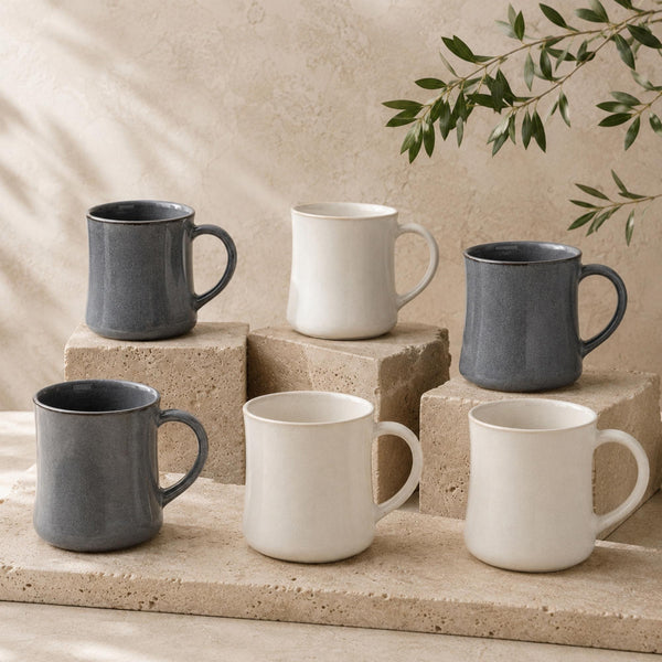 Set 6 Mug Sakae 500 ml Cerámica - Surtido 2 modelos