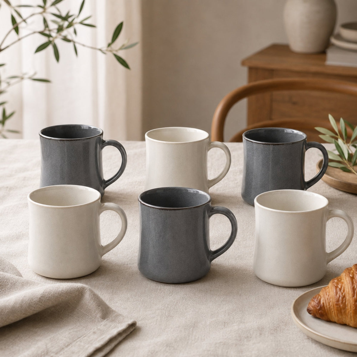 Set 6 Mug Sakae 500 ml Cerámica - Surtido 2 modelos