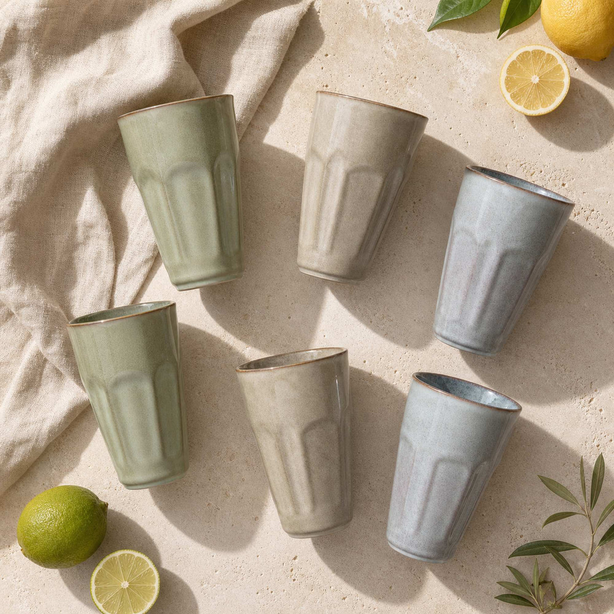 Set 6 Mug Máncora 350 ml Cerámica