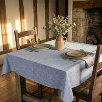 Mantel de Algodón Edgar Azul - Decoexpress