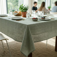 Mantel Antimanchas Tide Verde 180X280 cm - Decoexpress