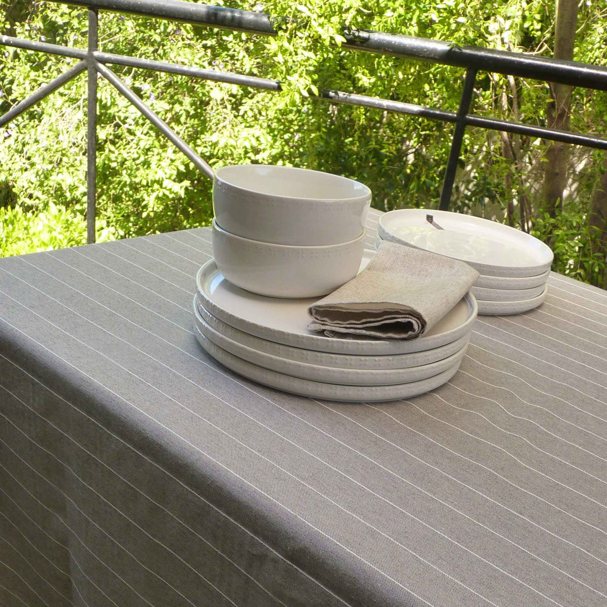 Mantel Mundaka Rayas Taupe