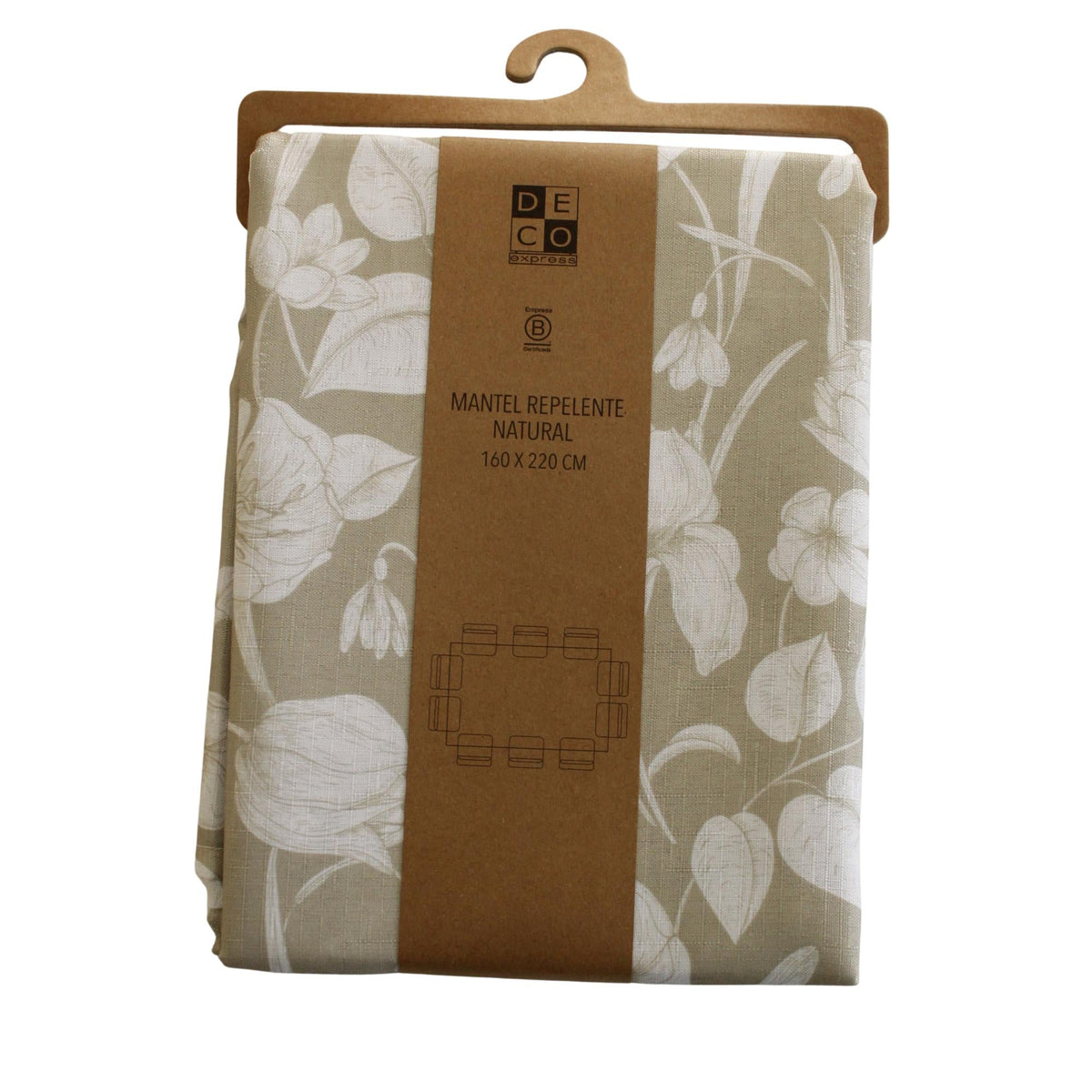 Set 2 Manteles Antimanchas Natural y Tide - Decoexpress