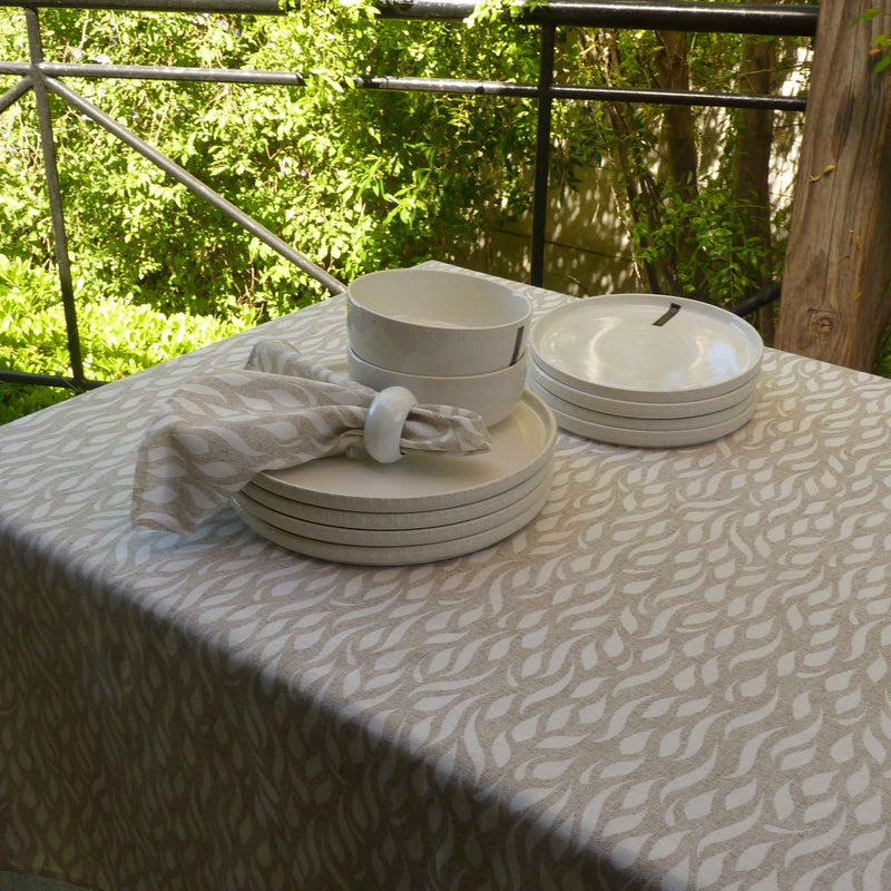 Mantel de Algodón Wave Beige