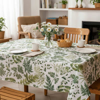 Set 2 Manteles Antimanchas Natural y Botanico 130x180 cm