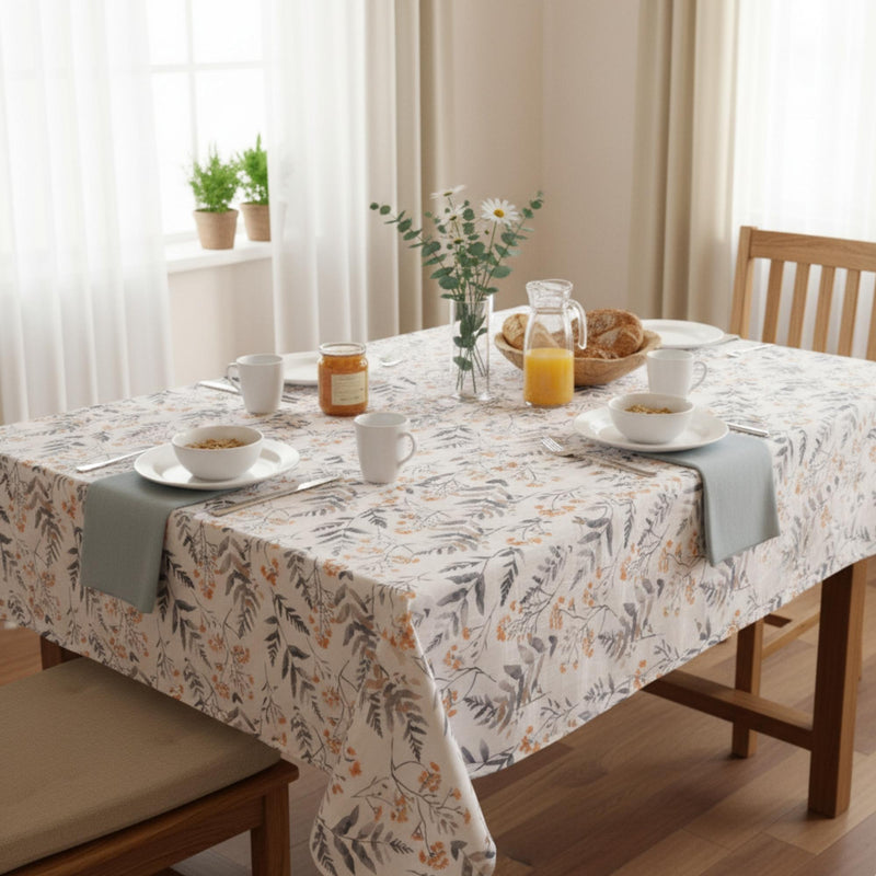 Set 2 Manteles Antimanchas Floral y Pájaros 130x180 cm