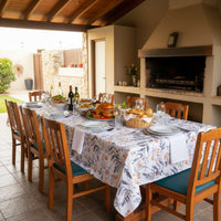 Mantel Antimanchas Floral 180X280 cm