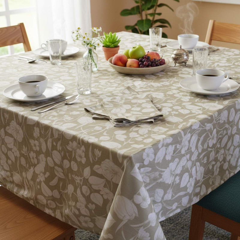 Set 2 Manteles Antimanchas Natural y Botanico 130x180 cm