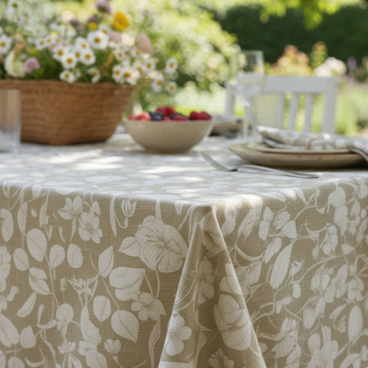 Mantel Antimanchas Natural 160X220 cm