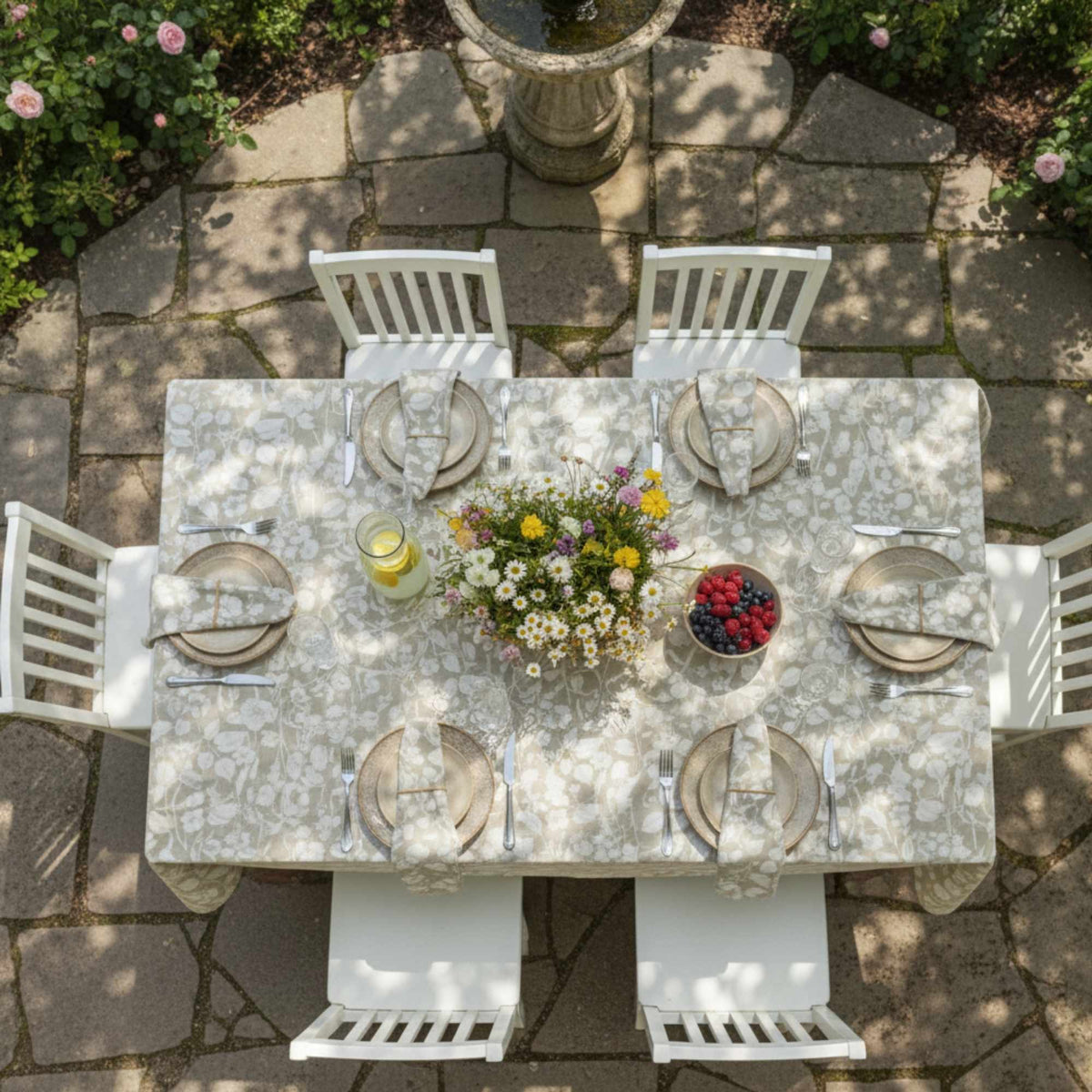 Mantel Antimanchas Natural 160X220 cm