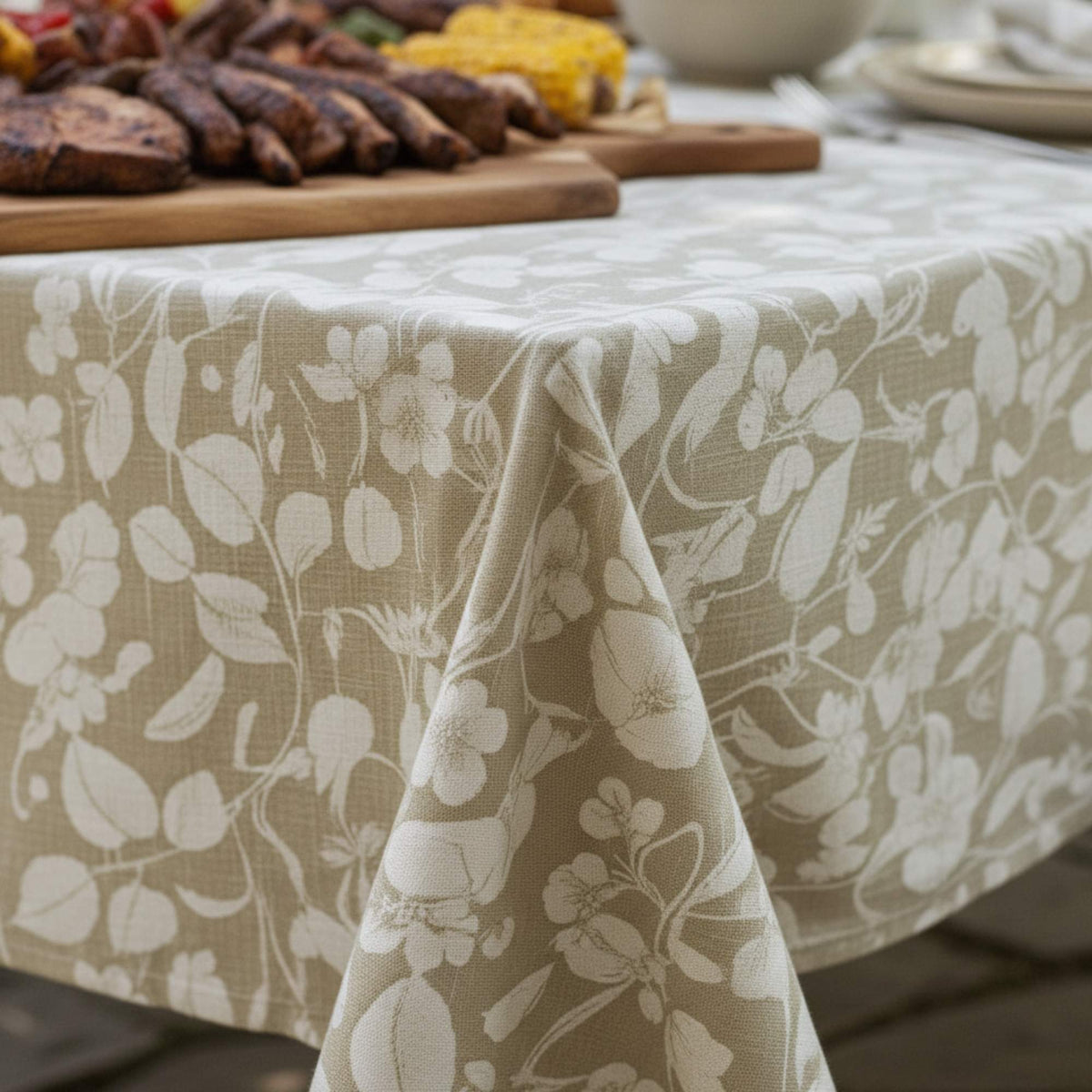 Mantel Antimanchas Natural 180X280 cm