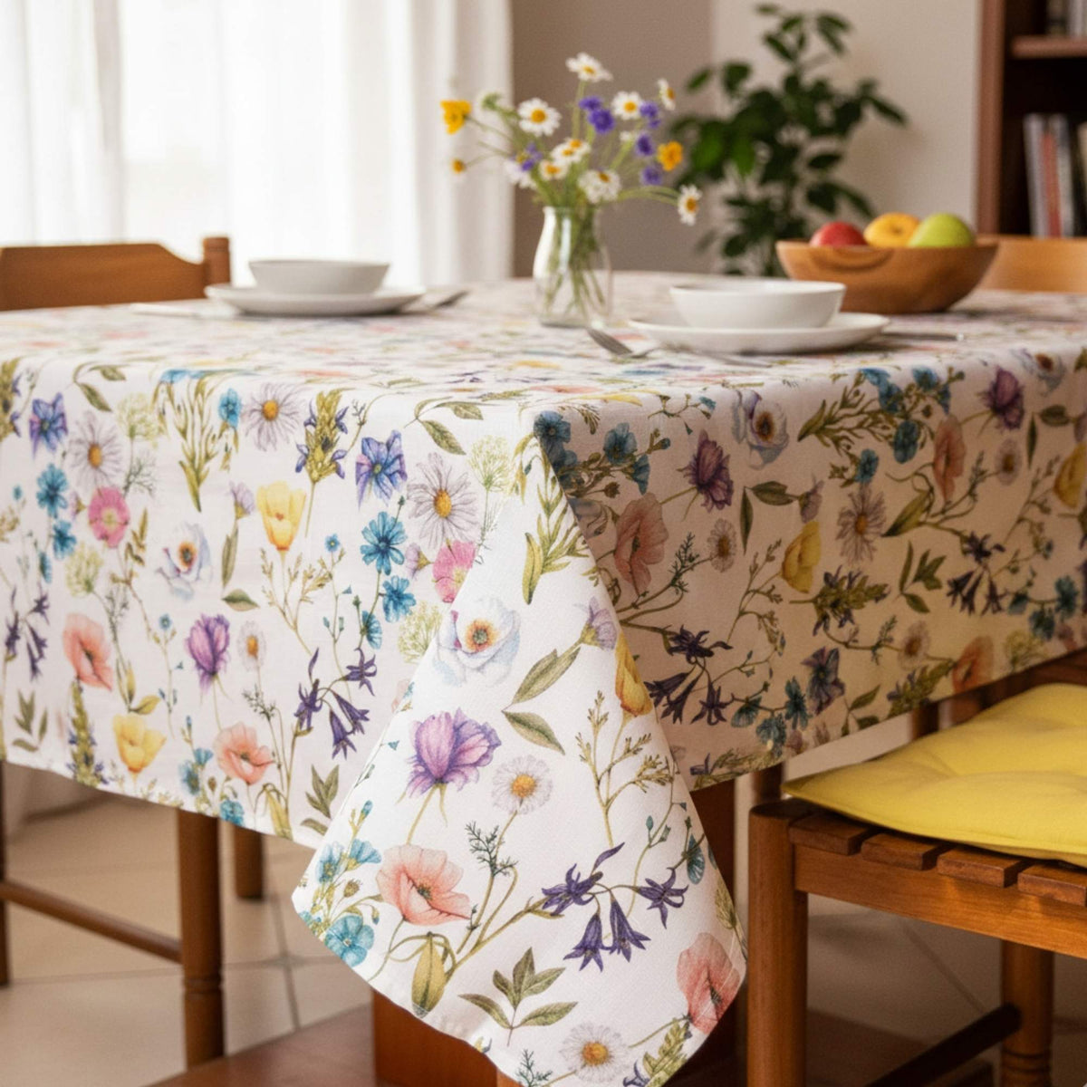 Set 2 Manteles Antimanchas Pradera y Primavera 130x180 cm