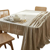 Mantel de Algodón Max Liso Beige