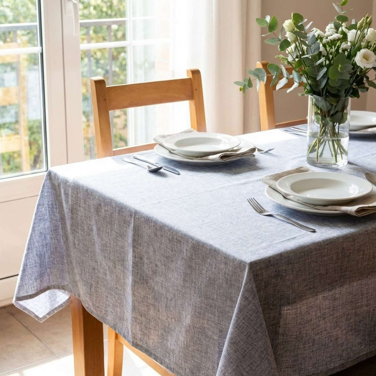 Mantel de Algodón Edgar Azul