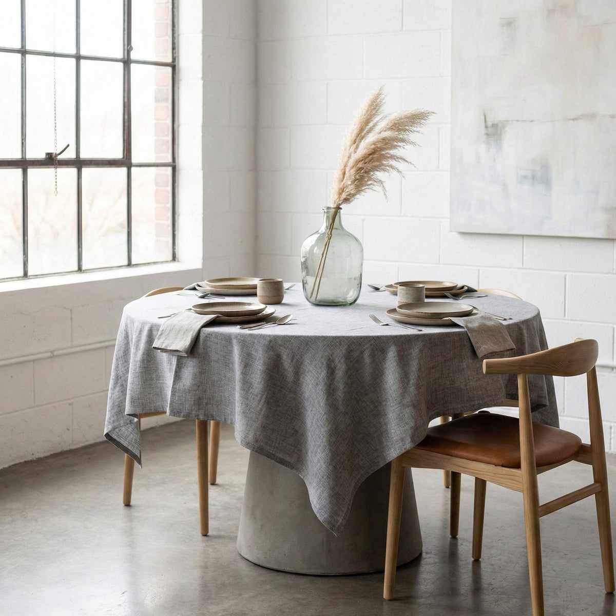 Mantel de Algodón Edgar Gris