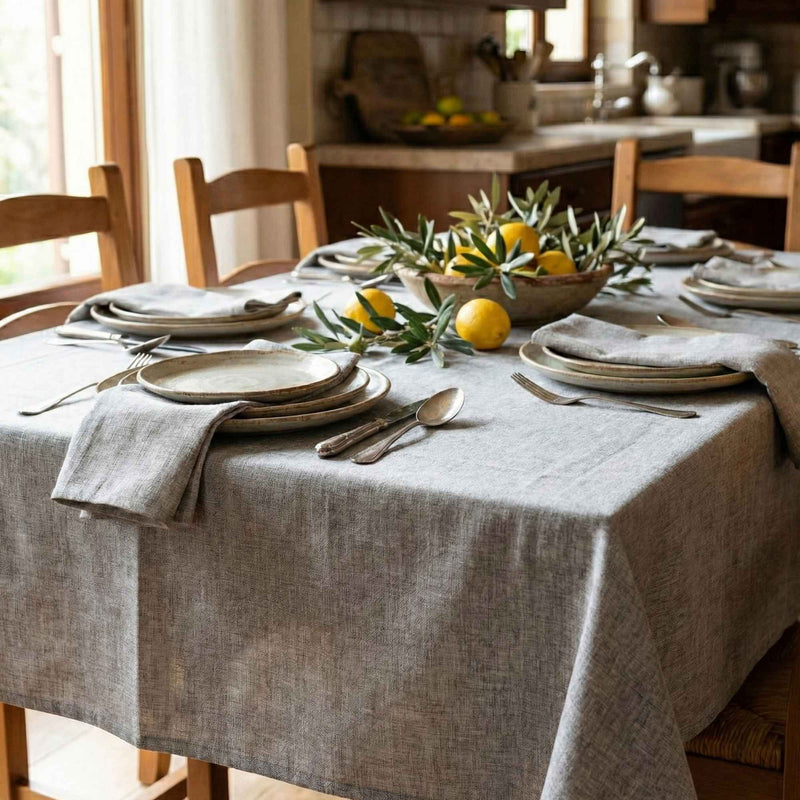 Mantel de Algodón Edgar Gris