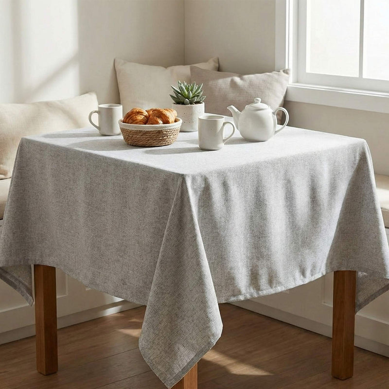 Mantel de Algodón Max Liso Gris - Decoexpress