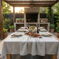 Mantel de Algodón Max Liso Gris - Decoexpress