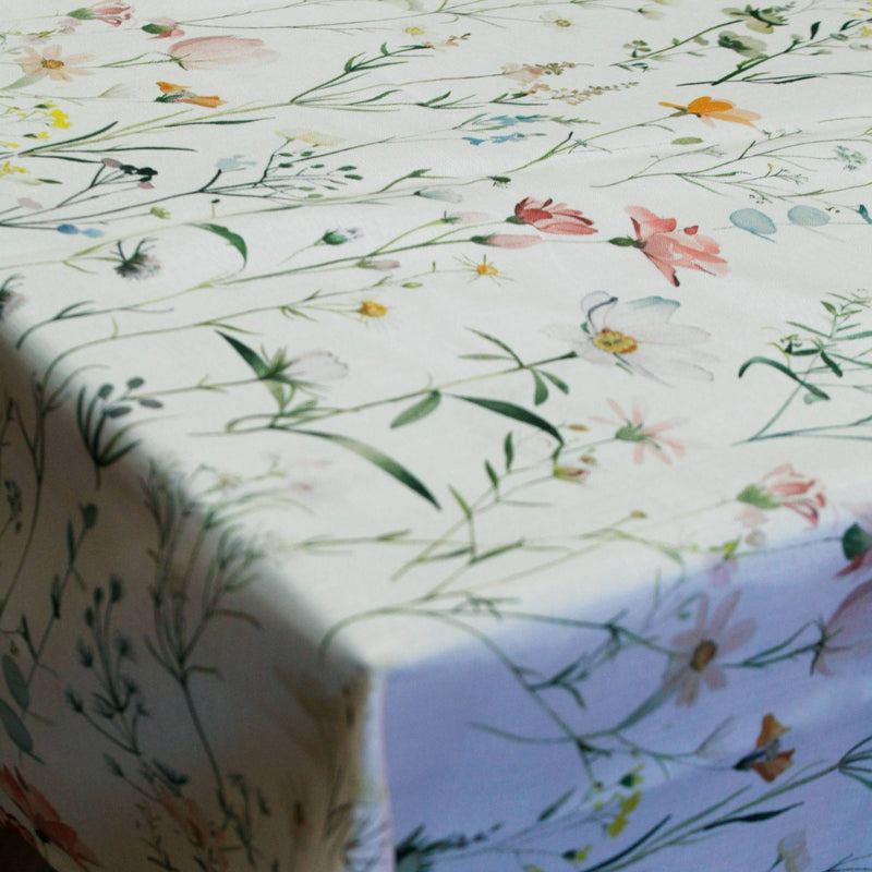 Set 2 Manteles Antimanchas Pradera y Primavera 130x180 cm
