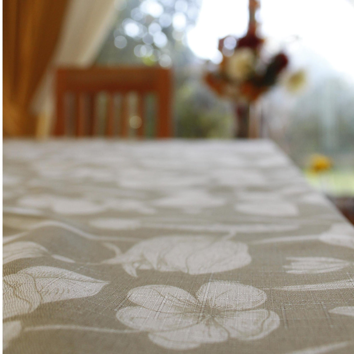 Set 2 Manteles Antimanchas Floral y Natural - Decoexpress