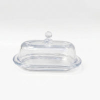 Mantequillera de Vidrio con Tapa - 19 cm