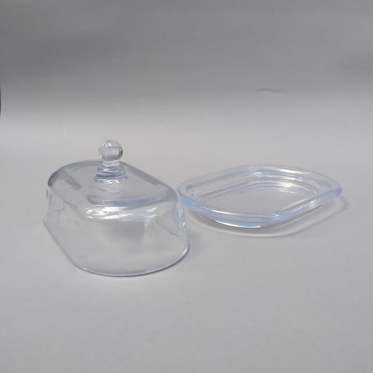 Mantequillera de Vidrio con Tapa - 19 cm