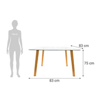 Mesa de Cristal 80x80cm