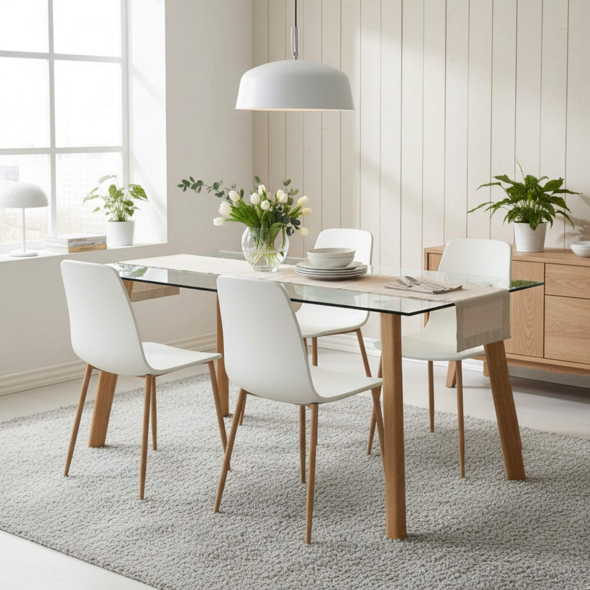 Mesa de comedor Cristal 140x80cm